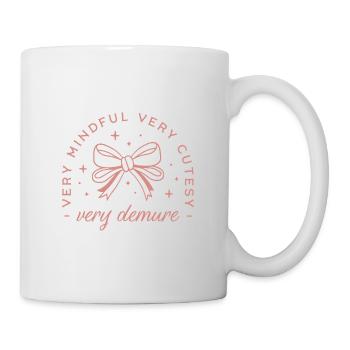 Very demure very mindful coquette aesthetic - Mug blanc - blanc - Droite