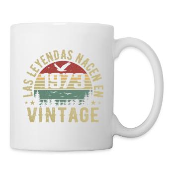 Legenden werden geboren 1973 Geburtstagsgeschenk 1973 - Tasse - Weiß - Rechts