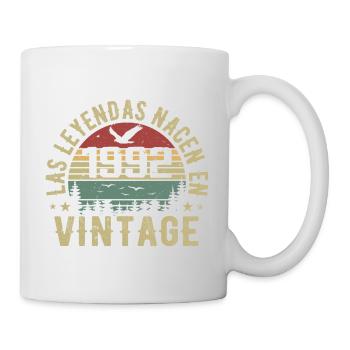 Legenden werden geboren 1992 Geburtstagsgeschenk 1992 - Tasse - Weiß - Rechts