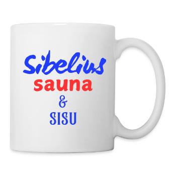 Sibelius, sauna et sisu - Mug blanc - blanc - Droite