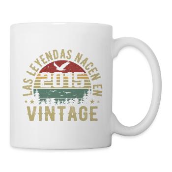 Legenden werden geboren 2015 Geburtstagsgeschenk 2015 - Tasse - Weiß - Rechts