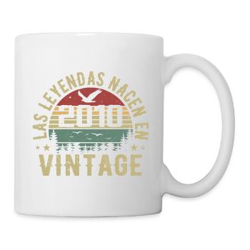 Legenden werden geboren 2010 Geburtstagsgeschenk 2010 - Tasse - Weiß - Rechts