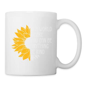 in a world where you can be anything be kind - Mug blanc - blanc - Droite