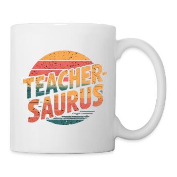 Teacher-saurus 14 - Tasse - Weiß - Rechts