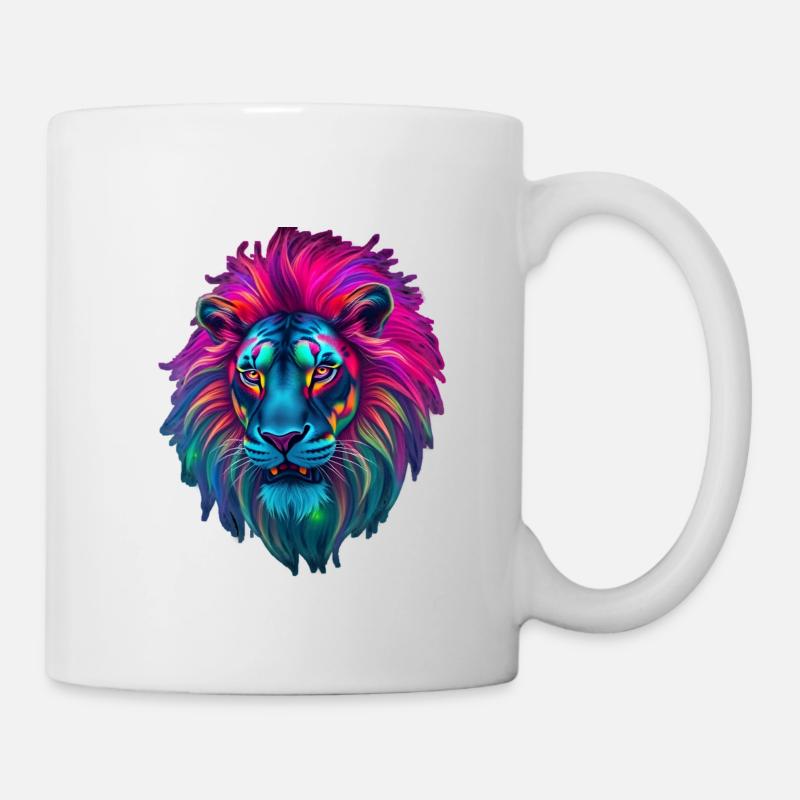 Löwe - Tasse - Weiß