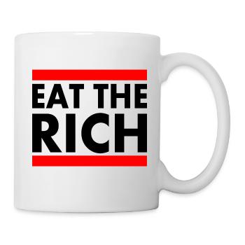 Eat the rich - Tasse - Weiß - Rechts