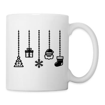 Hanging décor Christmas decoration - Mug - white - Right