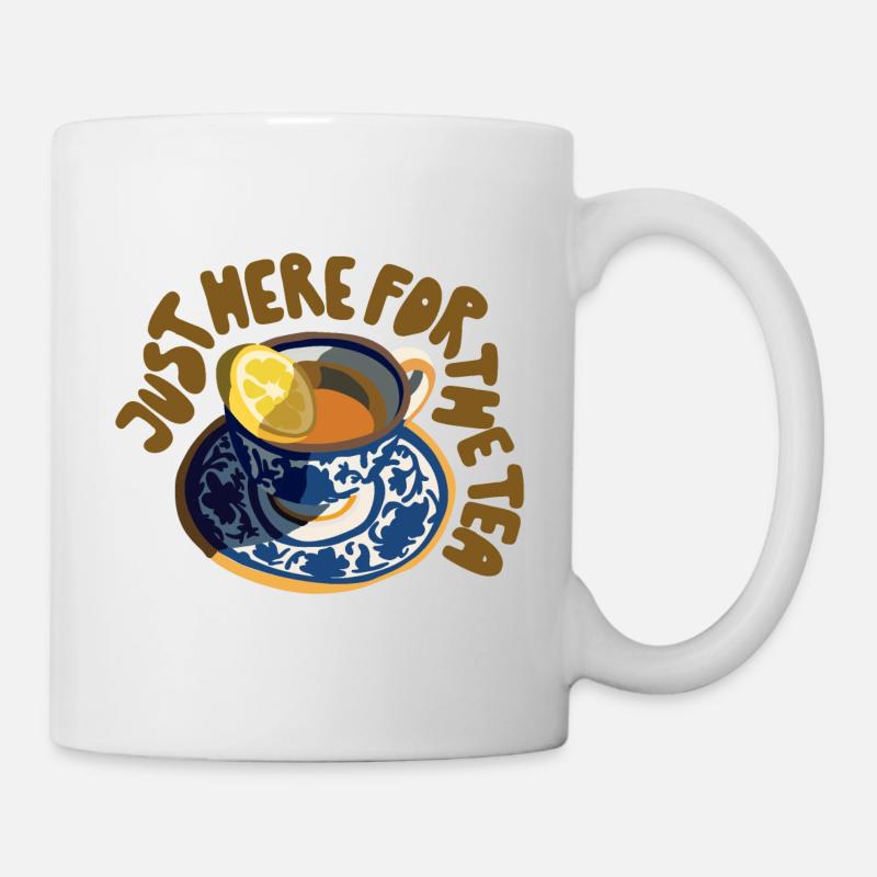 just here for the tea - Mug - white