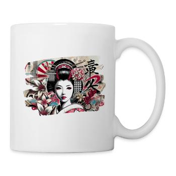 Yukiko Geisha: Blossoms of Tradition - Tasse - Weiß - Rechts