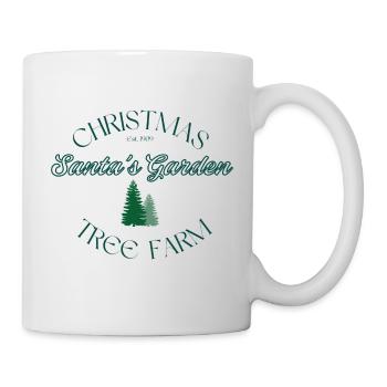 Ferme d’arbres de Noël Jardin du Père Noël - Mug blanc - blanc - Droite