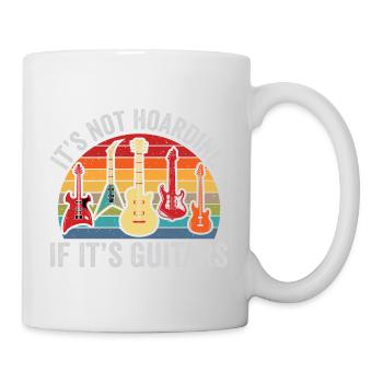 Es ist kein Horten, wenn es Gitarren sind - Tasse - Weiß - Rechts