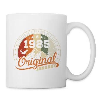 Original Geboren im Januar Geburtstag | Januar 1985 - Tasse - Weiß - Rechts