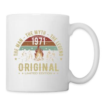 Legendär seit 1971 | 54. Jubiläum Männer - Tasse - Weiß - Rechts