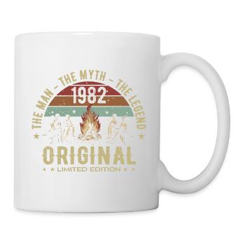 Legendär seit 1982 | 43. Geburtstag der Männer - Tasse - Weiß - Rechts