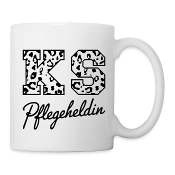 KS Pflegeheldin Leopardmuster für Pflegekräfte - Tasse - Weiß - Rechts