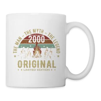 Legendär seit 2000 | 25-jähriges Jubiläum der Männer - Tasse - Weiß - Rechts