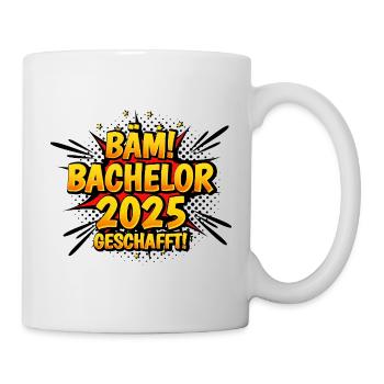 Bachelor Geschafft 2025 Hochschulabsolventin Uni - Tasse - Weiß - Rechts
