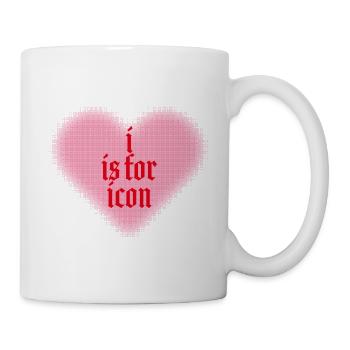 I is for Icon – Heart meets Statement - Mug - white - Right