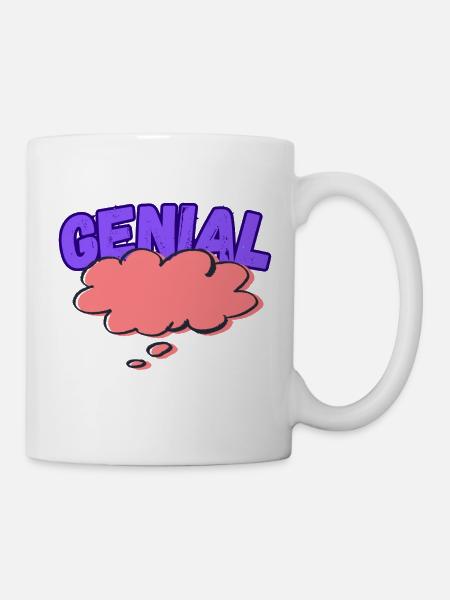 Genial - Tasse - Weiß