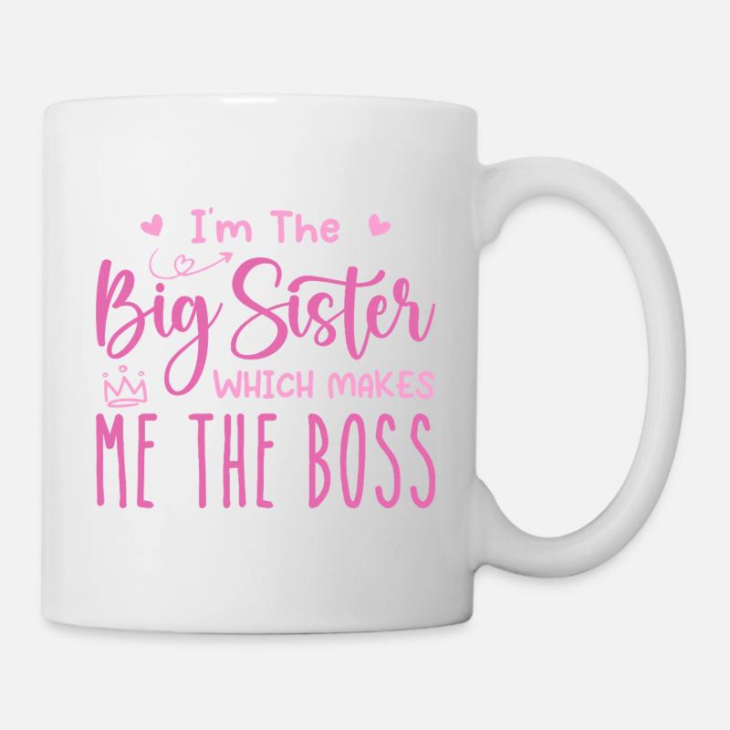 Ich bin die große Schwester - Tasse - Weiß
