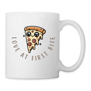 La perfection fondue – les amateurs de pizza s’unissent ! - Mug blanc - blanc - Droite