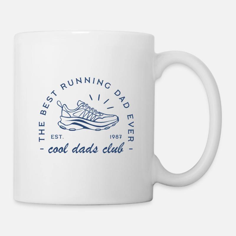 Papa run running le meilleur coureur course à pied - Mug blanc - blanc
