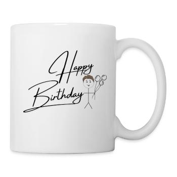 Bon anniversaire - Mug blanc - blanc - Droite