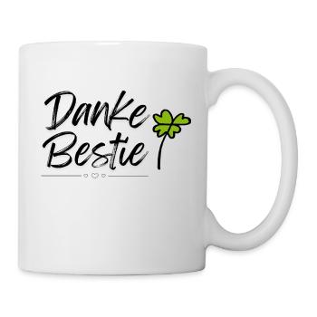 Danke Bestie - Tasse - Weiß - Rechts