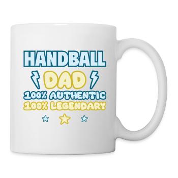 Papa joueur de handball,Cadeau de fête des pères,Handball - Mug blanc - blanc - Droite