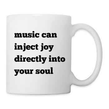 Music & Joy – Music touches the soul - Mug - white - Right