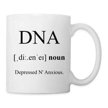 DNA Definition Dictionary - Tasse - Weiß - Rechts