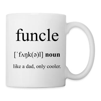 Funcle | Onkel Definition Dictionary - Tasse - Weiß - Rechts