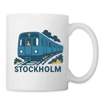Stockholmer Metro - Tasse - Weiß - Rechts