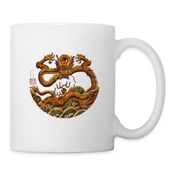 Chinesisch_Drache_Verbotenen Stadt_Zhenglong - Tasse - Weiß - Rechts