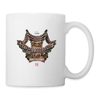 Chinesisch_Architektur in Sommerpalast_Jilan 1885 - Mug - white - Right