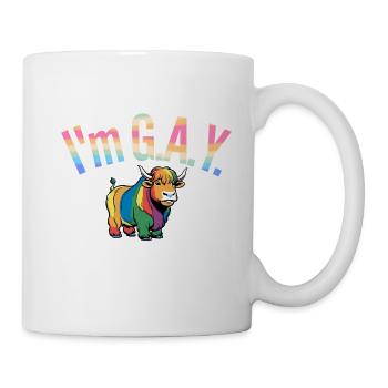 I'm G.A.Y. - Tasse - Weiß - Rechts