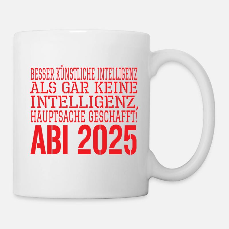 Abi Spruch 2025 - Mug - white