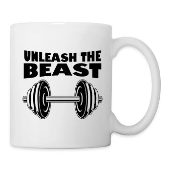 Libérez le design Beast-Strong pour les hommes forts ! - Mug blanc - blanc - Droite