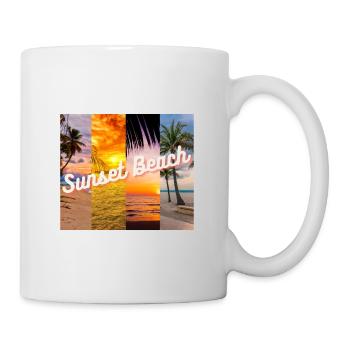 Sunset Beach - Mug - white - Right