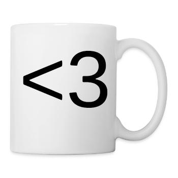 AMOUR Cœur - Mug blanc - blanc - Droite