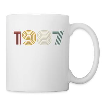 1987 Retro Style 1987 Birthday 1987 Vintage - Mug - white - Right