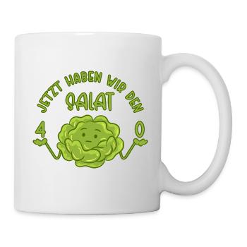 40 Jetzt haben wir den Salat - 40. Geburtstag - Tasse - Weiß - Rechts