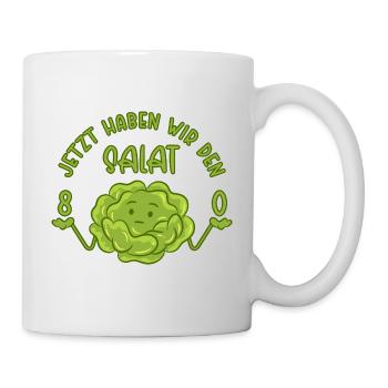 80 Jetzt haben wir den Salat - 80. Geburtstag - Tasse - Weiß - Rechts