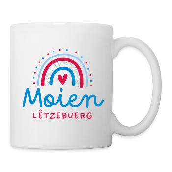 Moien – Le sourire luxembourgeois pour tous - Mug blanc - blanc - Droite