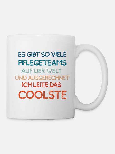 Das coolste Pflegeteam - Tasse - Weiß