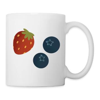 Beeren - Tasse - Weiß - Rechts