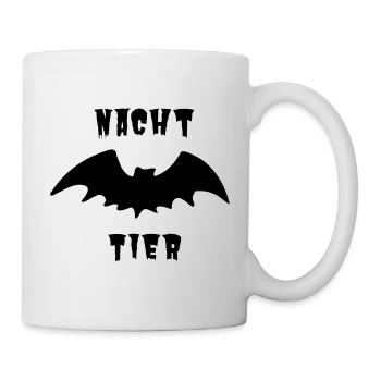 Nachttier_schwarz_1 - Mug blanc - blanc - Droite