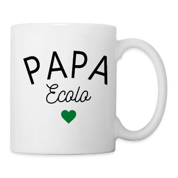 ECO DAD,Heart ,Ecology, Nature,Quote,Sentence - Mug - white - Right