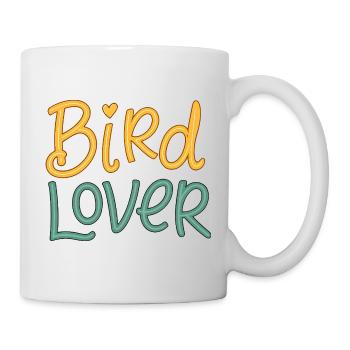 Design de Citation “Bird Lover” Vintage - Mug blanc - blanc - Droite