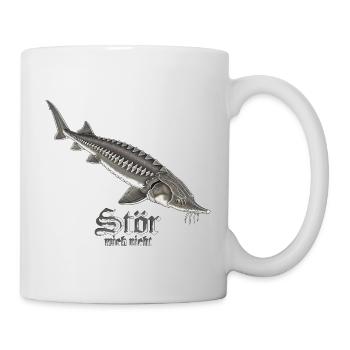 Stör Mich Nicht Angeln Fischen - Tasse - Weiß - Rechts